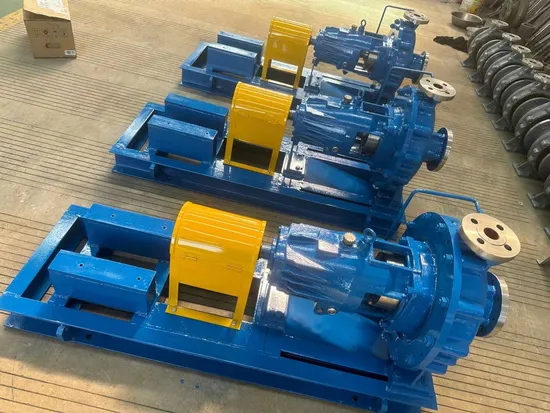 Pompes horizontales à deux étages Pompes centrifuges verticales à sable Pompes centrifuges à boues Pompes à flux axial multicellulaires pour dragage